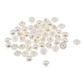 thumbnail image 2 of simhoa 50 Pieces Artificial Pearl with Shank 2 Holes Button DIY Crafts Decoration 10mm, 2 of 8