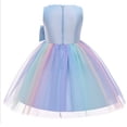 thumbnail image 2 of LSLJS Robe d'Été Sans Manches pour Fillette avec Nœud Princess Dress Tutu Fête Mariage Anniversaire Robes Jupe Fille Fête Robe Formelle Robe en Tulle Dentelle, 2 of 3