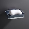 thumbnail image 2 of Self-Adhesive Rotating Soap Holder, Wall-Mounted Bathroom Storage Caddy with Drainage Holes, Durable Design for Kitchen & Shower, 2 of 8