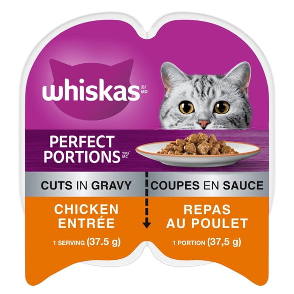 Whiskas Perfect Portions Chicken Entrée Cuts in Gravy Wet Cat Food