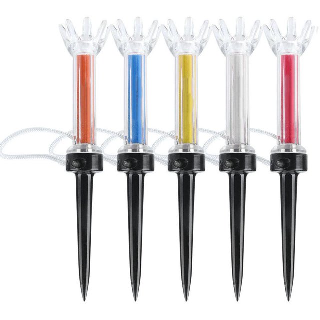 Fdit 5Pcs Flexible Magnetic Plastic Golf Tee Training Practice Tool Accessory for Golfer(79mm),Magnetic Golf Tee
