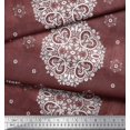 thumbnail image 2 of Soimoi Modal Satin Fabric Mandala Decorative Printed Fabric 1 Yard 42 Inch Wide, 2 of 3