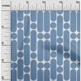 thumbnail image 2 of oneOone Cotton Poplin Light Blue Fabric Geometric Craft Projects Decor Fabric Printed By The Yard 42 Inch Wide, 2 of 4