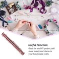 thumbnail image 4 of 100 Pcs Rondelles en Strass avec Grands Trous Entretoise Charme Femmes Perles Ludu Bijoux Cristal Multicolore Perles en Vrac pour Bricolage Collier Rouge, 4 of 8