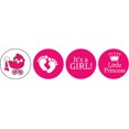 thumbnail image 2 of Darling Souvenir 190 Pcs DIY Candy&nbsp;Chocolate Labels Its A Girl Theme Stickers-Magenta, 2 of 2