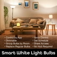 thumbnail image 3 of Merkury Smart Wi-Fi LED Bulb Dimmable White, 3 of 8