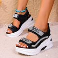 thumbnail image 3 of IUJSOY Womens Sandals Open Toe Platform Sneakers Lightweight Cushion Hook and Loop Athletic Shoes, 3 of 9