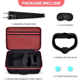 thumbnail image 3 of Étui de Transport à Fermeture Éclair Rouge pour Casque de Jeu VR Tout-en-un Oculus Quest 2, 3 of 5