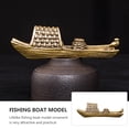 thumbnail image 2 of Fishing Boat Model Light Brown 1Set 3.65X1.14X0.90In, 2 of 7