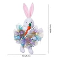 thumbnail image 3 of Wall Decorations for Living Room,Spring Wreaths for Front Door Easter Front Door Wreath Easter Bunny Dolls Wreath Spring Easter Decorations with Ribbon for Door Walls Home Decoration, 3 of 9
