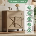 thumbnail image 1 of GloryStar Buffet Cabinet Sideboard Console with Storage Credenza Table with 2 Doors Adjustable Shelf Coffee, 1 of 6