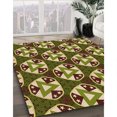 thumbnail image 3 of Ahgly Tapis Rectangulaire Lavable en Machine Intérieur Transitionnel Or Métallique, 8 Pieds x 12 Pieds, 3 of 7