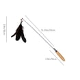 thumbnail image 3 of SPOORYYO Cats Toy Feathers Play Stick with Bells - Interactive Training Game for Cats and Kittens, Replaceable Feathers, Engaging Exercise Toy, 3 of 6
