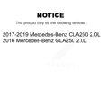 thumbnail image 2 of Positive Plus Rear Semi-Metallic Disc Brake Pads and Wear Sensors Kit for Car Mercedes-Benz CLA250 GLA250 2.0L KPW-101220, 2 of 8