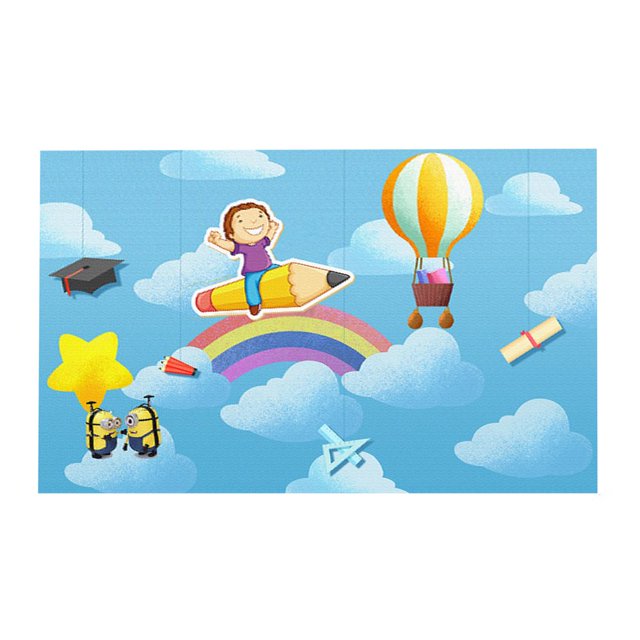 Bathroom Floor Mat Quick Dry Cartoon Strong Water Absorption Decorative Wipe Clean Animals Print Living Room Welcome Mat for Home