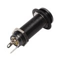 thumbnail image 4 of Electric Guitar Jack, Easy To Install  Straight Cylinder Guitar Output Jack Firm Connection  For Musical Instruments Gold,Black,Silver, Black, 4 of 8