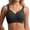 Black, variant on Elly Wireless Bra for Women Full Coverage Seamless Everyday Wear Mesh Lace Design Underwire Free Comfort
