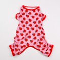 thumbnail image 4 of Fetchwear Dog Clothes: Ladybug Jersey Pajamas, Size XS-XL, 4 of 5