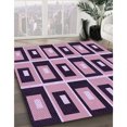thumbnail image 3 of Ahgly Tapis Rectangulaire Lavable en Machine Intérieur Transitionnel Prune Violet, 5 Pieds x 7 Pieds, 3 of 7