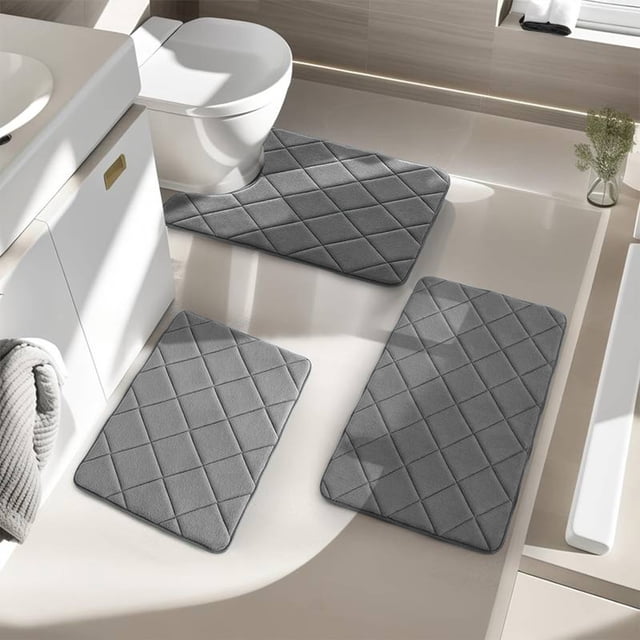 Halloween Decorations 2024,Rugs Indoor Sets,Rug Mat Carpet,Memory Foam Bath Mat Set,Bathroom Rugs For 5 Pcs Toilet Mats,Universal Soft Comfortable Non-Slip Thick Machine Washable Easier To Dry Dark