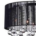 thumbnail image 4 of 6 Light Drum Shade Chandelier with Chrome finish, 4 of 6
