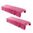 thumbnail image 1 of Abbracc Housse de Table de Massage Ensemble de 2 Draps-Housses, Housse de Drap pour Spa de Massage - Roux, 1 of 8