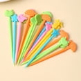 thumbnail image 1 of Fruit Fork Plastic Lunch Box Decoration Pick Cake Snack Fruit Pick Platter Fruit Fork Set Lunch Box Decoration, 1 of 4