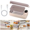 thumbnail image 1 of XIPYYKM 900ml Heated Lunch Box, Portable Rechargeable Lunch Box with 304 Stainless Steel Container, Adjustable Temperature Display & Dry Insulation for Office, Travel, Outdoor, 1 of 9