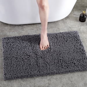 LSLJS Bathroom Rug Non Slip Bath Mats for Bathroom Floor Washable Bath Rug Bathroom Shower Mat Carpet Runner for Tub, Shower, and Bath Room Decor
