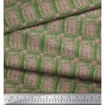 thumbnail image 2 of Soimoi Green Modal Satin Fabric Brush Stroke Abstract Decor Fabric Printed Yard 42 Inch Wide, 2 of 3