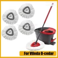 thumbnail image 2 of White Mop Head Cloth Replacement Microfiber Mop Refills Spin Mop Cloth Replacement Head for Vileda O-cedar Replacement Mop Heads, 2 of 5