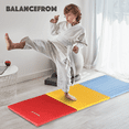 thumbnail image 3 of BalanceFrom 6ft x 2ft x 2in 3-Panel All-Purpose Folding Gymnastics Mat, Multicolored, 3 of 9