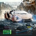 thumbnail image 4 of MIEBELY Lamborghini Remote Control Car, 1:16 Scale Lambo Toy Car 7.4V 500mAh Officially Licensed 12Km/h Rc Cars with Led Light 2.4Ghz Model Car for Adults, 4 of 8