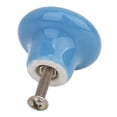 thumbnail image 3 of 5pcs Durable Round Ceramic Kitchen Cupboard Cabinet Drawer Door Knobs Pull Handles - Size S (Blue), 3 of 4