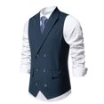 thumbnail image 4 of Dvkptbk Men Solid Fashion Have Pockets Button Turn-down Collar Tanks Tops Blouse on Clearance, 4 of 9