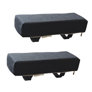 GROWTH TANK 2x Sponge Armrest Cushion Removable Sponge Arm Pad for Computer Gaming Chair Black