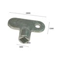 thumbnail image 2 of Clé de valve d'Échappement de Radiateur Carrée 55mm Accessoires de Radiateur Matériau en Alliage de zinc, 2 of 9