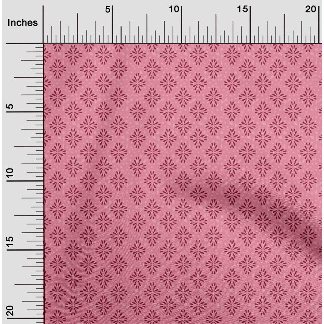 oneOone Viscose Jersey Fabric Dot & Floral Block Decor Fabric Printed BTY 60 Inch Wide