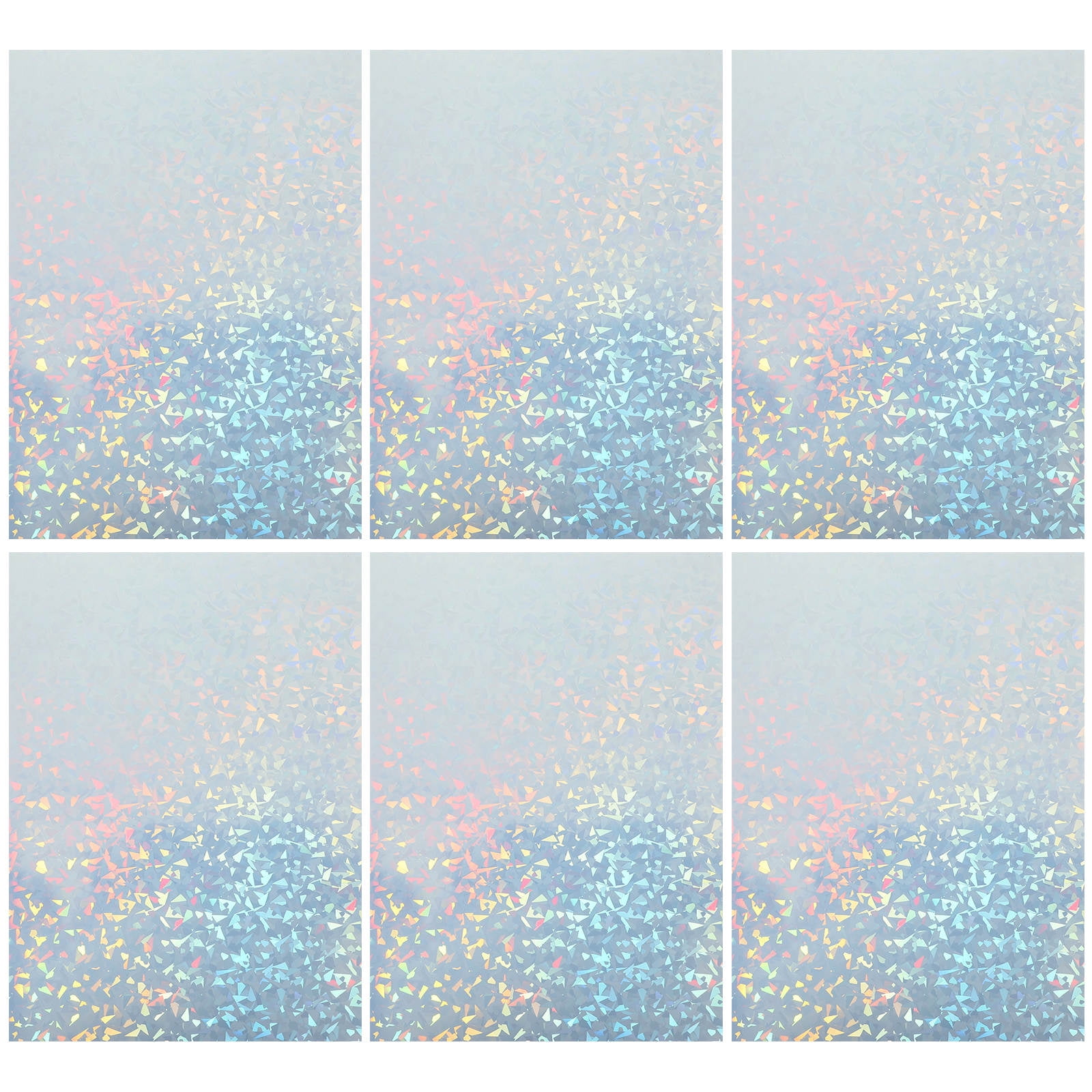 OUNONA Holographic Adhesive Printer Sticker Paper Sheets Multi Color Printable for Decor and Label Printing