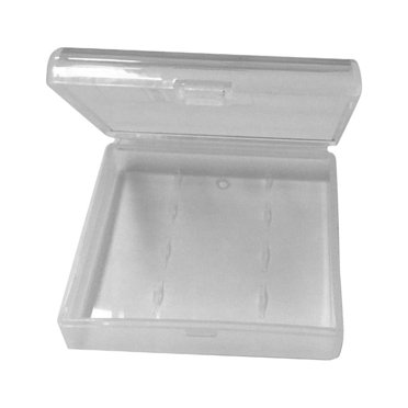 SHISUYAN Étui Porte-Piles Rigide Portable Transparent en Plastique, Boîte de Rangement pour 4 x Piles AAA (Sans Pile)