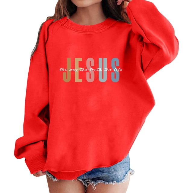 Vêtements pour Femmes et Filles Chandail à Fermeture Éclair pour Filles Chandail à Imprimés Graphiques pour Fille Col Rond Manches Longues Mignon Chandail à Épaules Tombantes
