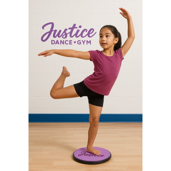 Disque de danse rotatif Justice 5 po disque de pirouette portable pour la gymnastique et le ballet, 6 ans et plus