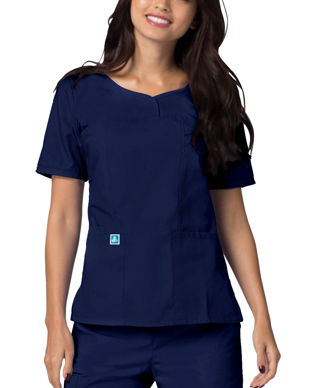 Adar Uniformes Médicaux Universels pour Femmes - Haut de Sarrau à Encolure en V