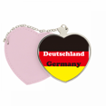 thumbnail image 1 of Drapeau Allemand Anglais Représenter Texte Miroir Sac de Voyage Maquillage Cœur Rose, 1 of 4