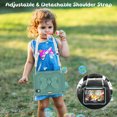 thumbnail image 4 of Case for iPad Mini 7 A17 Pro 2024/Mini 6 2021 8.3 Inch 7th/6th Gen with Butterfly Stand, Shockproof Protective Tablet Cover with Pencil Holder Shoulder Strap for Kids Girls, Dark Green, 4 of 7