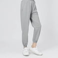 thumbnail image 2 of Yuyuzo Girls Cargo Pants Drawstring Elastic Waist Joggers Kids Wide Leg Sweatpants with Pockets, 2 of 3