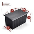 thumbnail image 4 of With Lid Cake Bread Baking Tray Bread Tray Bread Tray French Non Stick Steel Baking Supplies Bakeware with Lids 8x8 Ceramic Baking Sheets for Oven Baking Pan with Rack Baking Pan Organizer Baking Pans, 4 of 7