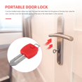 thumbnail image 3 of Portable Door Lock Travel Lock Safety Lock School Lockdown Lock for Travel Hotel Home Apartment Motel Room Security, 3 of 5