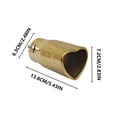thumbnail image 3 of TopLLC Exhaust Pipe Muffler Tailpipe Car Modification Exhaust Pipe Heart shaped tail throat, 3 of 6