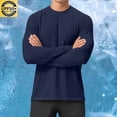 thumbnail image 1 of ylioge Mens Sun Protection T Shirts Lightweight Long Sleeve UV T-Shirts Casual Solid Pullover Breathable Basic Raglan Fishing Tees Tops, 1 of 8